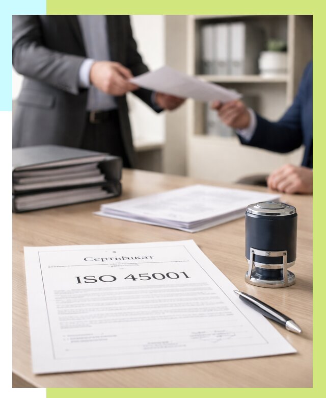 Сертификат ISO 45001 в Лангепасе под ключ от 45450 р. | Сертэкс
